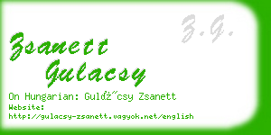 zsanett gulacsy business card